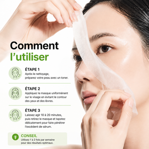 Anua Azelaic Acid 10 Hyaluron Redness Soothing Serum Mask – Mode d’emploi du masque tissu coréen anti-rougeurs et hydratant.