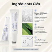 Dr. Althea Retinol Eye Roller 15 ml, sérum contour des yeux au rétinol avec embout roll-on Gua Sha.