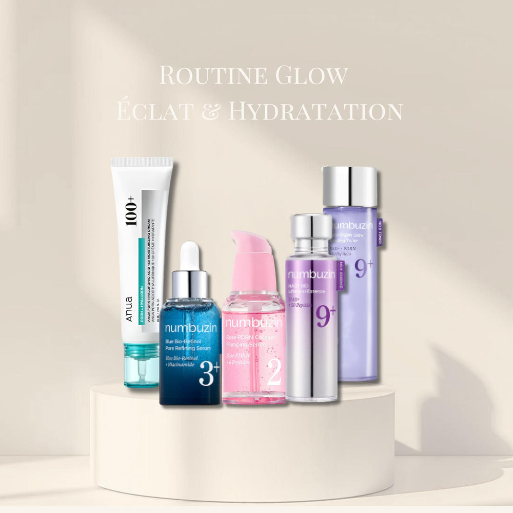 Routine Peau Glowy | Éclat & Hydratation K-Beauty Coréen