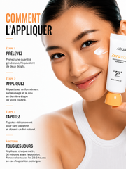 methode d'application de crème solaire anua zero cast spf50 P++++