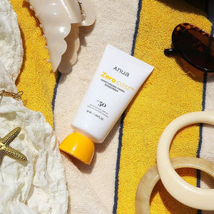 Anua Zero-Cast Moisturizing Finish Sunscreen Hydrating Protection 50ml