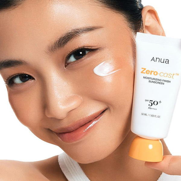 Anua Zero-Cast Moisturizing Finish Sunscreen Hydrating Protection 50ml