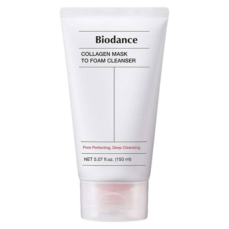 Nettoyant visage Biodance Collagen Mask to Foam Cleanser 150 ml, nettoyant coréen hydratant au collagène pour tous les types de peau.