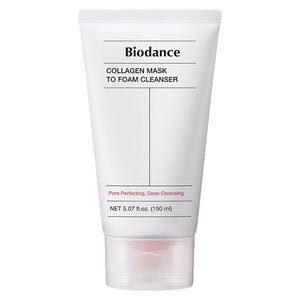 Nettoyant visage Biodance Collagen Mask to Foam Cleanser 150 ml, nettoyant coréen hydratant au collagène pour tous les types de peau.