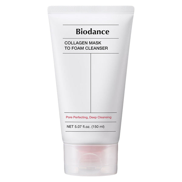 Nettoyant visage Biodance Collagen Mask to Foam Cleanser 150 ml, nettoyant coréen hydratant au collagène pour tous les types de peau.