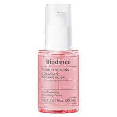 Sérum Biodance Pore Perfecting Collagen Peptide 30 ml - sérum visage coréen au collagène et peptides pour resserrer les pores, raffermir et hydrater la peau.”