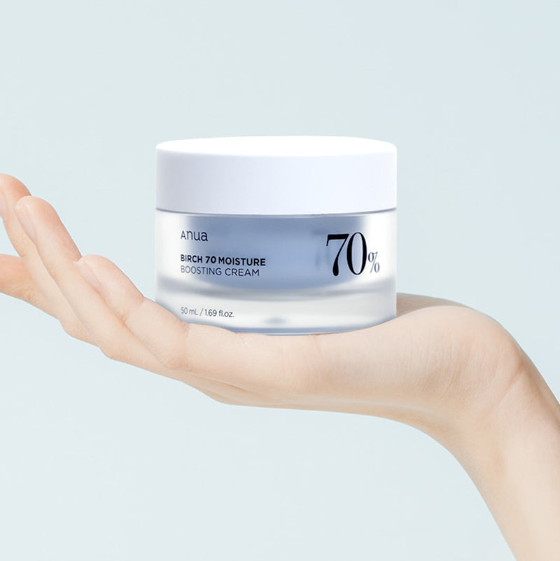 Anua Birch 70% Moisture Boosting Cream | Crème hydratante apaisante (50ml)