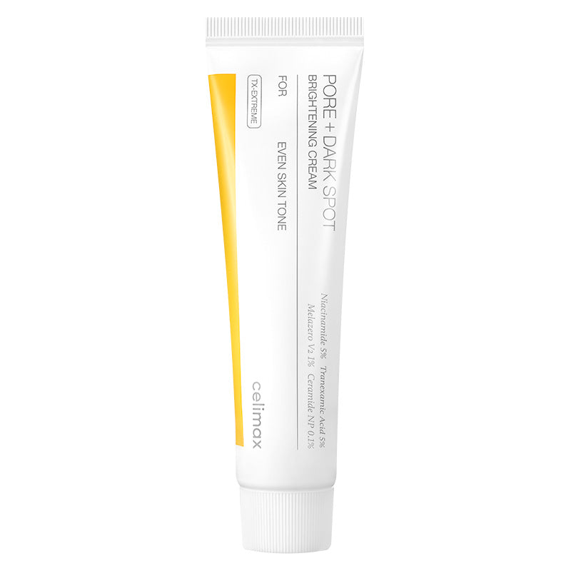 Crème éclaircissante hydratante anti-taches pores Celimax soin coréen Glass Skin Hub