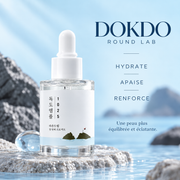 Round Lab 1025 Dokdo Ampoule, ampoule hydratante et apaisante pour une peau plus équilibrée et éclatante.
