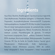 Ingrédients clés du sérum contour des yeux Dr. Althea : rétinol, bakuchiol, Centella Asiatica et acide hyaluronique.