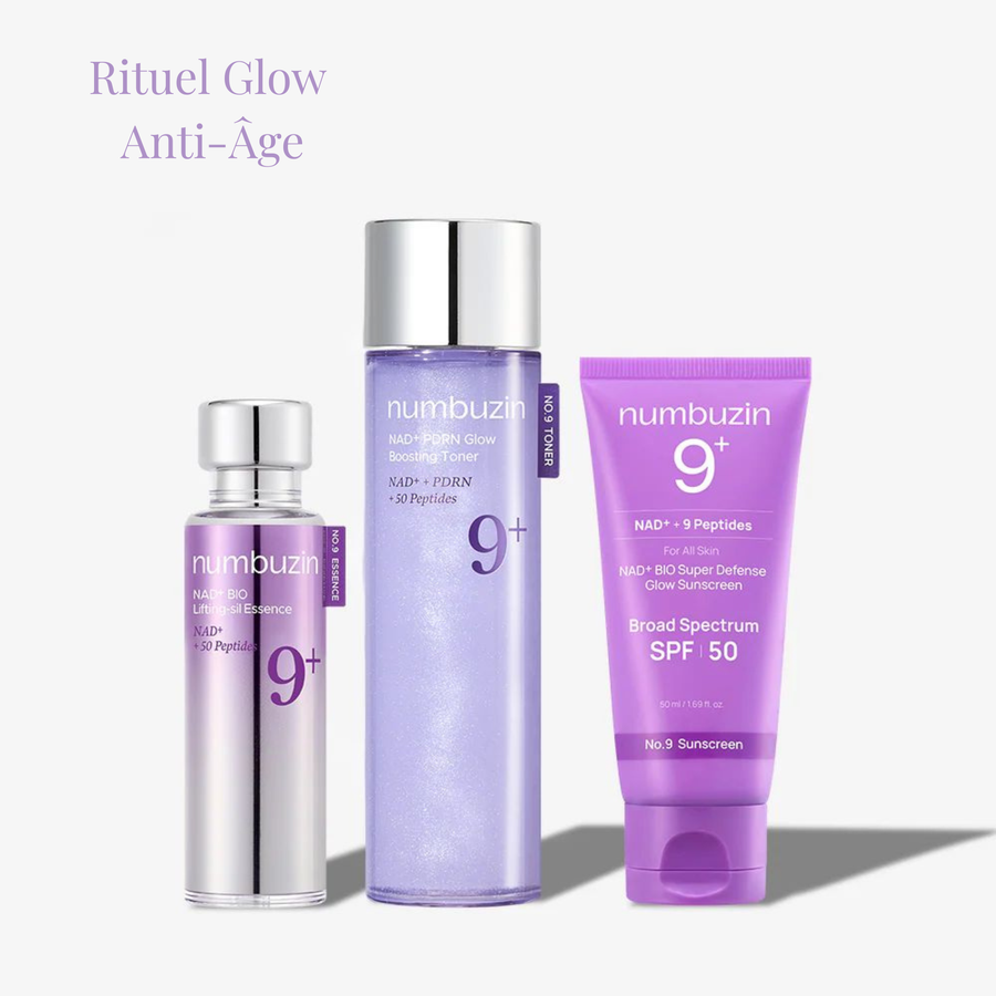 Rituel Glow Anti-Âge soin coréen pour une peau lumineuse et rajeunie