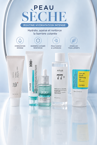 Routine Peau Sèche – Hydratation Intense & Barrière Cutanée