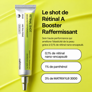 Sérum Celimax Retinal Shot 0,1 % au rétinal, panthénol et Matrixyl® 3000 pour une peau plus lisse et raffermie 