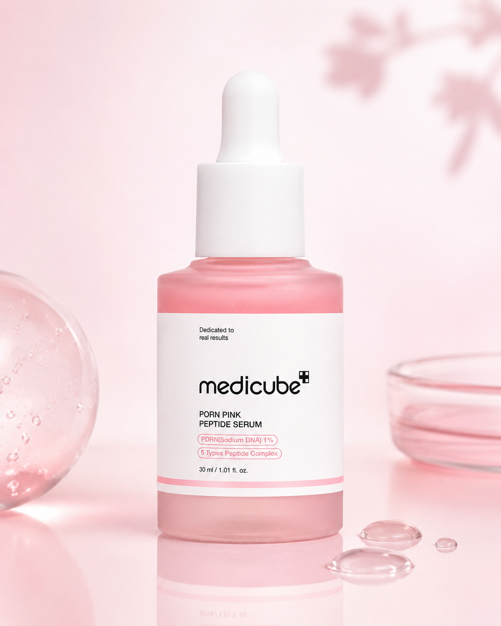 Sérum PDRN aux Peptides Roses Medicube pour Éclat et Élasticité
