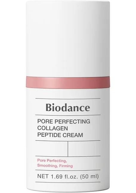 Crème Biodance Pore Perfecting Collagen Peptide Cream 50 ml, crème visage coréenne raffermissante au collagène et peptides.