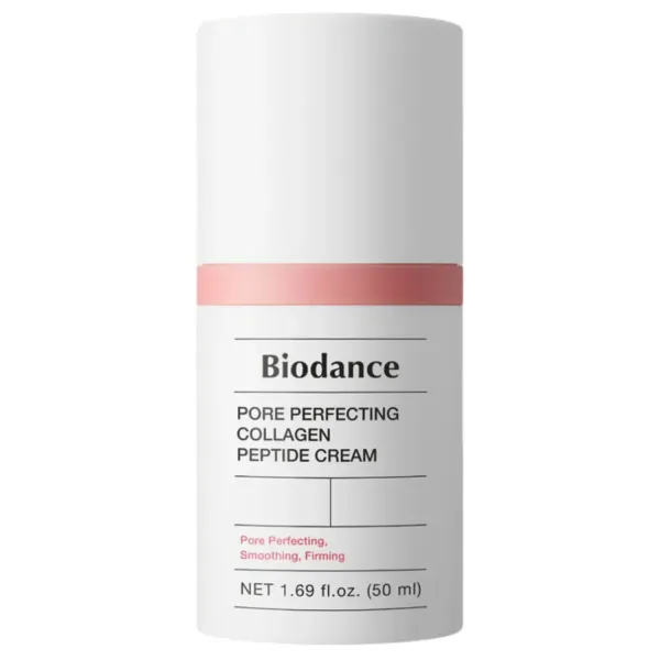 Crème Biodance Pore Perfecting Collagen Peptide Cream 50 ml, crème visage coréenne raffermissante au collagène et peptides.