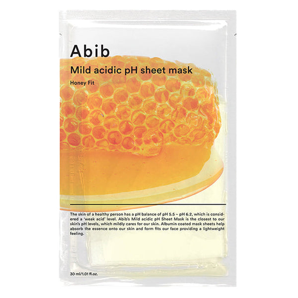 Masque en tissu Abib Mild Acidic pH Sheet Mask Jericho Rose Fit pour hydrater intensément, apaiser les peaux sensibles et renforcer la barrière cutanée avec un pH doux équilibré.