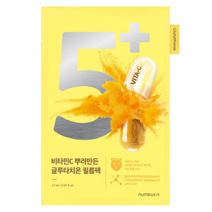 Numbuzin No.5 Vitamin Spotlight Sheet Mask - Masque éclat vitamine C