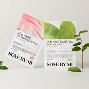 Masques en tissu SOME BY MI Real Cica, Real AHA BHA PHA et Real Tea Tree pour apaiser les peaux sensibles, hydrater intensément et réduire les imperfections grâce à des actifs calmants coréen