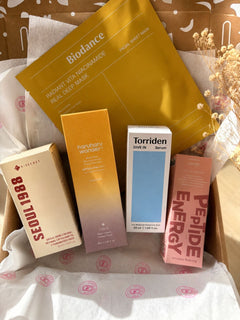 Routine coréenne premium pour peau lumineuse avec masque Biodance, Torriden et soins anti-âge hydratants