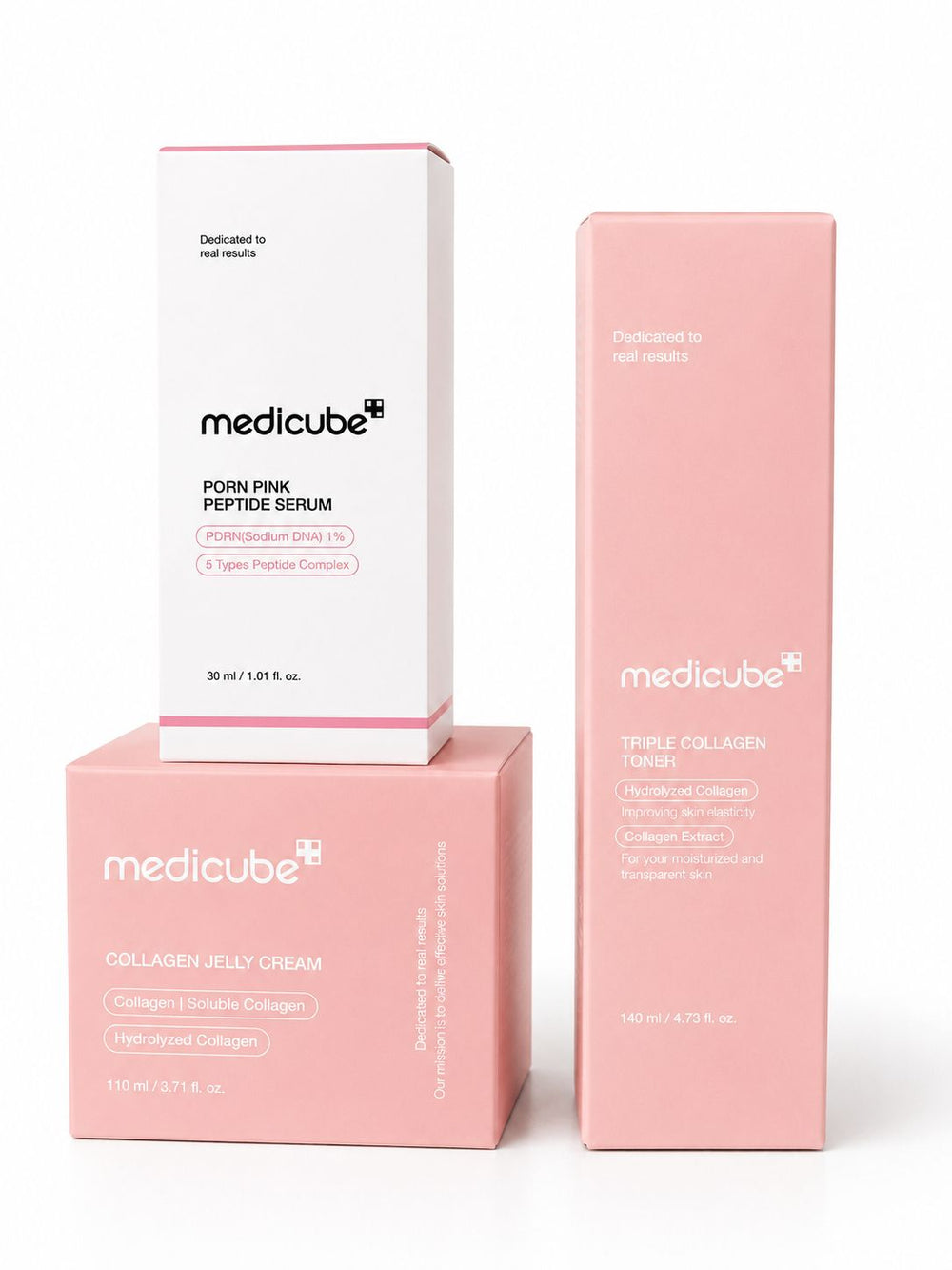 Routine anti-âge Medicube au collagène pour peau ferme, hydratée et glow
