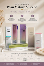 Routine coréenne anti-âge peau mature et sèche Glass Skin Hub – Numbuzin NAD+, Haruharu Wonder, Medicube PDRN, Celimax Retinal et Anua PDRN pour hydrater, repulper, nourrir et raffermir la peau.