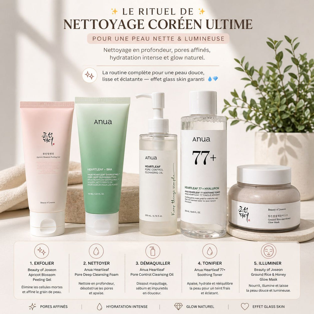 Routine de Nettoyage Coréenne: Peau Pure, Lisse & Lumineuse