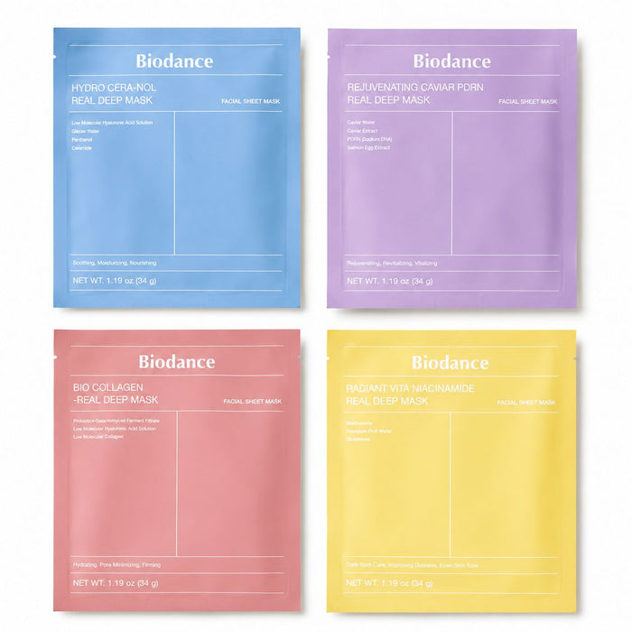 Masques coréens Biodance Hydro Cera-nol Collagen Niacinamide et PDRN