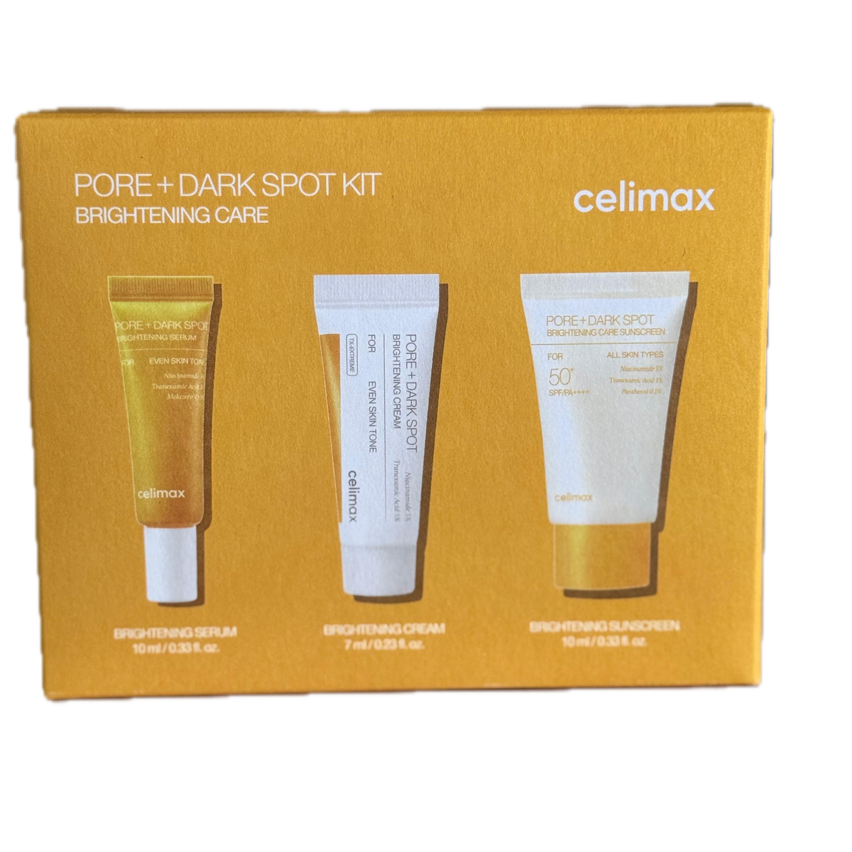 Celimax Pore + Dark Spot Brightening Kit Routine Anti-Taches Pores