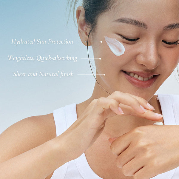 creme solaire visage kbeauty protection uv hydratation fini naturel peau lumineuse