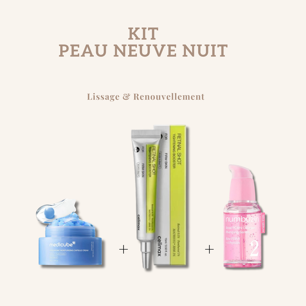 Kit Lissage & Renouvellement – Routine Nuit Peau Neuve
